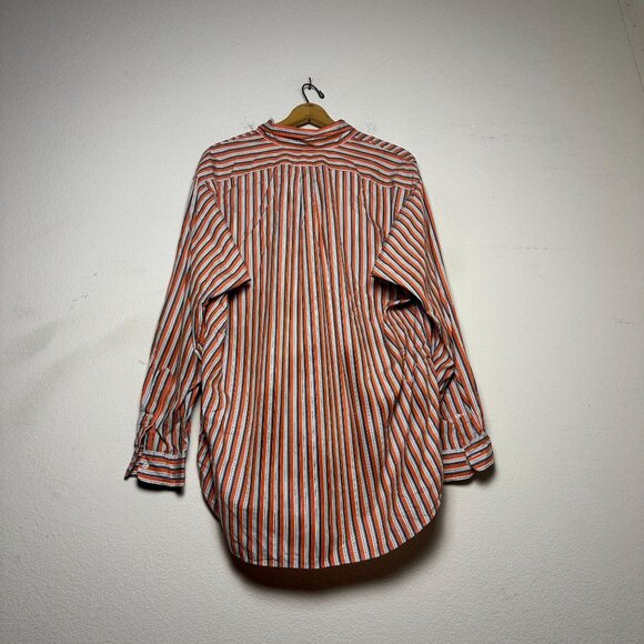 Polo Ralph Lauren Men Orange XL Casual Button Up Shirt Striped Casual Tall Prep - Picture 2 of 13